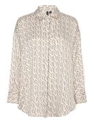 Vmdaisy Das Ls Over Shirt Wvn Tops Shirts Long-sleeved Cream Vero Moda