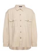 Heavy Twill Overshirt Tops Overshirts Beige GANT