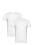 Dovre T-Shirt 2-Pack Tops T-Kortærmet Skjorte White Dovre