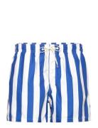 Slhdane-Aop Swimshorts Badeshorts Blue Selected Homme