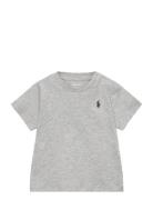 Cotton Jersey Crewneck Tee Tops T-Kortærmet Skjorte Grey Ralph Lauren ...