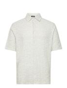 Torpa Structure Shirt Designers Shirts Short-sleeved White J. Lindeber...