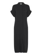 Objsanne Tiana S/S Dress Noos Knælang Kjole Black Object