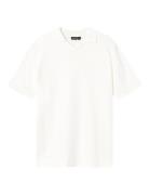 Nlmhenne Ss Knit Polo Tops T-Kortærmet Skjorte White LMTD