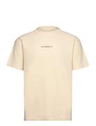 Christopher Structured Tee Tops T-Kortærmet Skjorte Cream Fat Moose