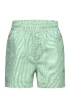 Kobvictor Seersucker Swim Shorts Acc Badeshorts Green Kids Only