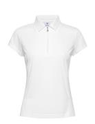 Macy Cap/S Polo Shirt Sport T-shirts & Tops Polos White Daily Sports