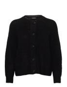 Slflulu Ls Knit Short Cardigan Noos Tops Knitwear Cardigans Black Sele...