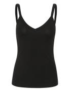 Dagnaiw V-Top Tops T-shirts & Tops Sleeveless Black InWear