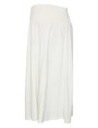 Mlerica Jrs Midi Skirt Knælang Kjole White Mamalicious