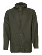 Jacket W3 Outerwear Rainwear Rain Coats Khaki Green Rains