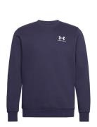 Ua Icon Fleece Crew Sport Sweatshirts & Hoodies Sweatshirts Navy Under...