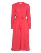 Byjosa Long Shirt Dress 2 - Knælang Kjole Red B.young