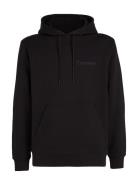 Institutional Hoodie Tops Sweatshirts & Hoodies Hoodies Black Calvin K...