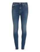 High Rise Skinny Bottoms Jeans Skinny Blue Calvin Klein Jeans