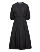 Jeno Dress Knælang Kjole Black Stylein