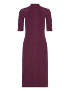 Es Arielle Bodycon Swtr Dress Knælang Kjole Burgundy GUESS Jeans