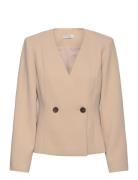 Aragon Blazer Blazers Double Breasted Blazers Beige Marville Road