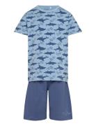 Pyjama Set Ss Pyjamassæt Blue CeLaVi