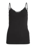 Vidaisy Lace Singlet - Tops T-shirts & Tops Sleeveless Black Vila