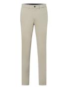 Sateen Stretch Slim Chino Bottoms Trousers Chinos Beige Calvin Klein