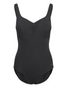 Womens Shaping Aquanite 1 Piece Sport Swimsuits Black Speedo