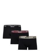 Trunk 3P Power Boxershorts Black BOSS