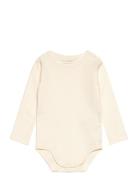 Body Ls Solid Bodies Long-sleeved Cream Fixoni