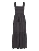 Nudall Maxi Dress Sl Maxikjole Festkjole Black Lollys Laundry