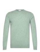 Man O-Neck Plain Designers Knitwear Round Necks Green Davida Cashmere