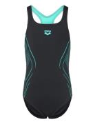 Girl's Arena Reflecting Swimsuit Swim Pro Back Nav Badedragt Badetøj B...