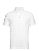 Mens Performance Polo Sport Polos Short-sleeved White BACKTEE