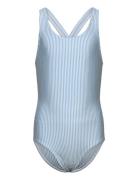 Swimsuit Badedragt Badetøj Blue Color Kids