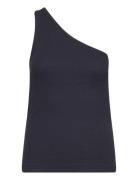 Astasz Shoulder Top Tops T-shirts & Tops Sleeveless Blue Saint Tropez