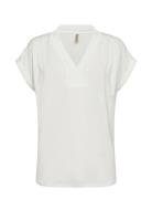 Sc-Marica Tops T-shirts & Tops Short-sleeved White Soyaconcept