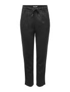 Onlcaro-Poptrash Easy Linen Bl Pnt Bottoms Trousers Straight Leg Black...