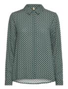 Sc-Talita Tops Shirts Long-sleeved Green Soyaconcept