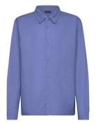 Nlfhill Ls Shirt Tops Shirts Long-sleeved Shirts Blue LMTD