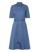 Cotton-Blend Shirtdress Designers Knee-length & Midi Blue Lauren Ralph...