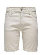 Onsply Ecru 9296 Azg Dnm Shorts Bottoms Shorts Denim Cream ONLY & SONS