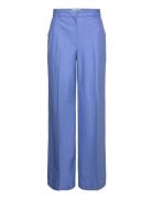 Slfeliana Hw Wide Pant N Noos Bottoms Trousers Suitpants Blue Selected...