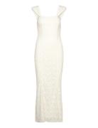 Lace Wide Strap Dress Maxikjole Festkjole White ROTATE Birger Christen...