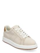 Angeline Iv Suede & Leather Sneaker Low-top Sneakers Beige Lauren Ralp...