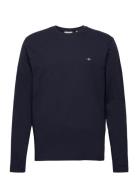 Reg Shield Ls T-Shirt Tops T-Langærmet Skjorte Blue GANT