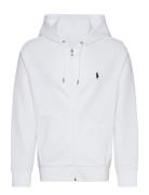 Double-Knit Full-Zip Hoodie Tops Sweatshirts & Hoodies Hoodies White P...