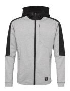 Hmltropper Zip Hoodie Sport Sweatshirts & Hoodies Hoodies Grey Hummel