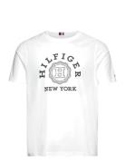 Hilfiger Coin Tee Tops T-Kortærmet Skjorte White Tommy Hilfiger