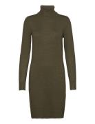 U6801, Milasz Rollneck Dress Knælang Kjole Green Saint Tropez