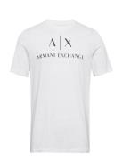 T-Shirt Tops T-Kortærmet Skjorte White Armani Exchange