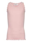 Rkbeatha Sl Strap Lace Top Tops T-shirts Sleeveless Pink Rosemunde Kid...